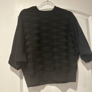 Diane Von Furstenberg Black Knit Top